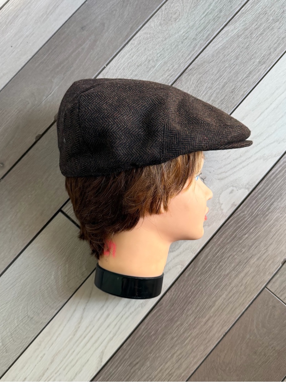 VOBOOM Men's Herringbone Newsboy Cap